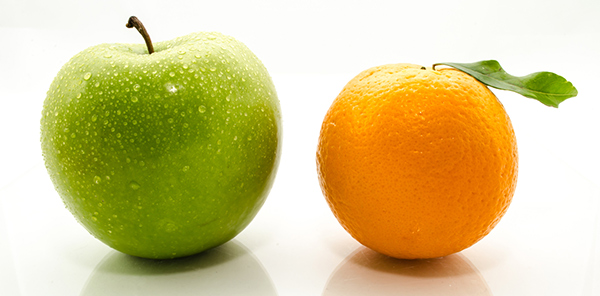 Doanh nghiệp bán táo và cam là đối thủ gián tiếp của nhau do cùng 1 đáp ứng nhu cầu cho khách hàng